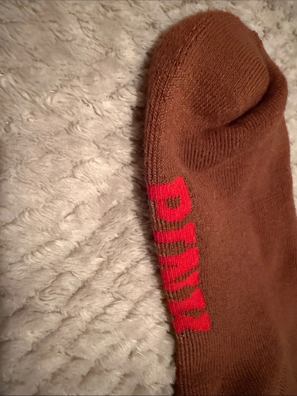 PINK Victorias Secret brown crew